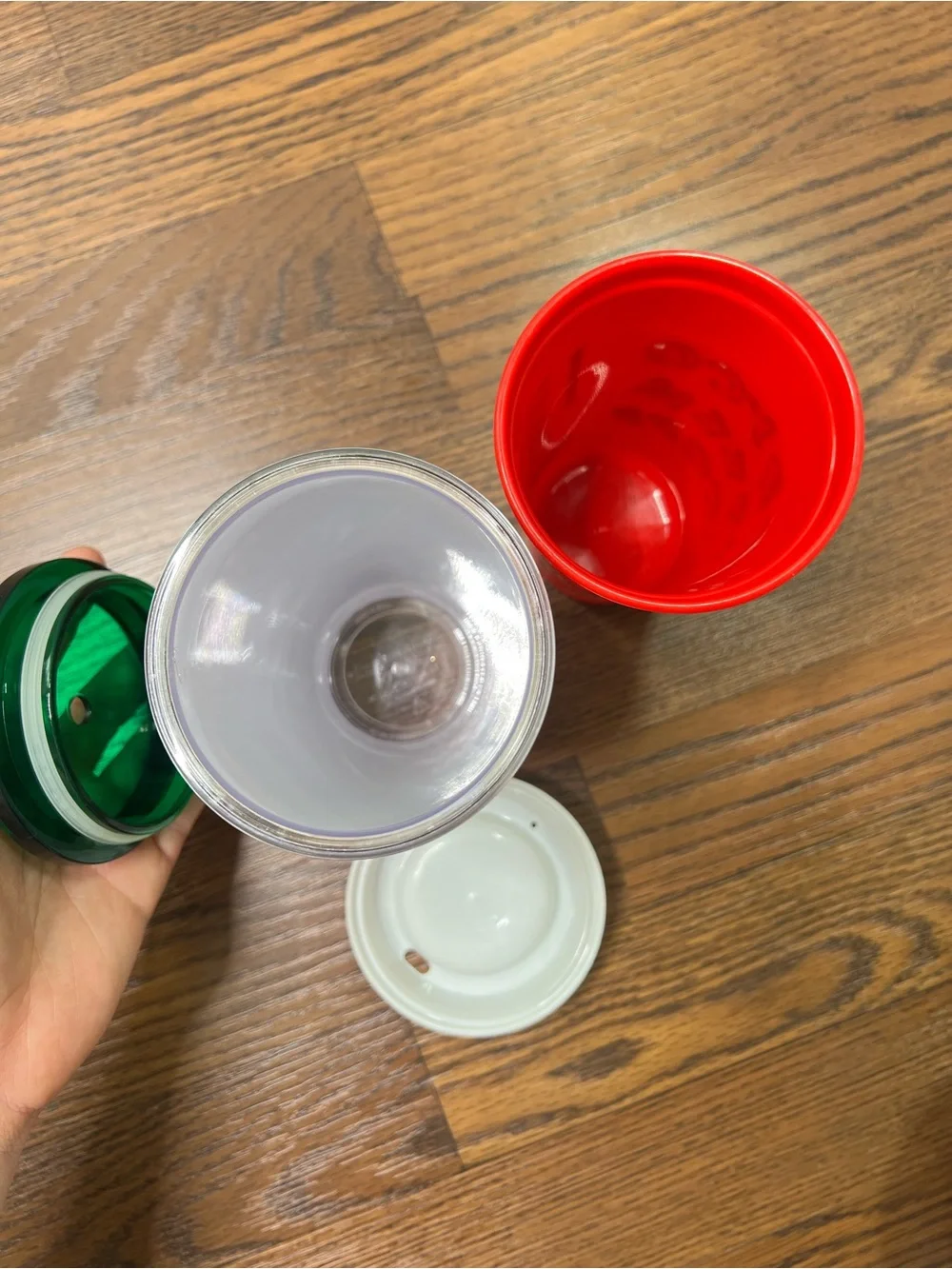 Starbucks Bundle - Glitter tumbler & Holiday edition reusable cup, Merry Coffee